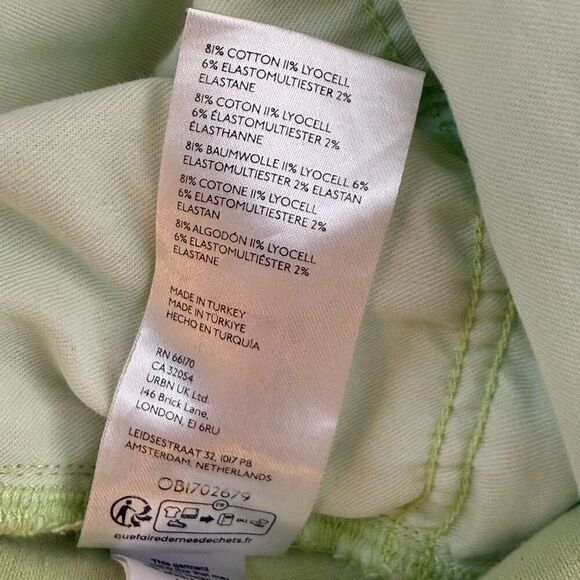 Pilcro and the Letterpress / Anthropologie Chartreuse Cropped Denim Pants - Wome - Picture 9 of 11